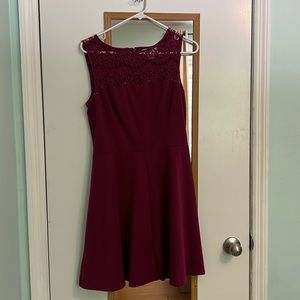Burgundy cocktail dress